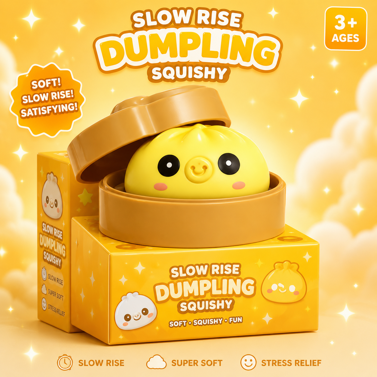 Bubble Squeezing Dumpling Delight – Squishy Stress Relief Toy