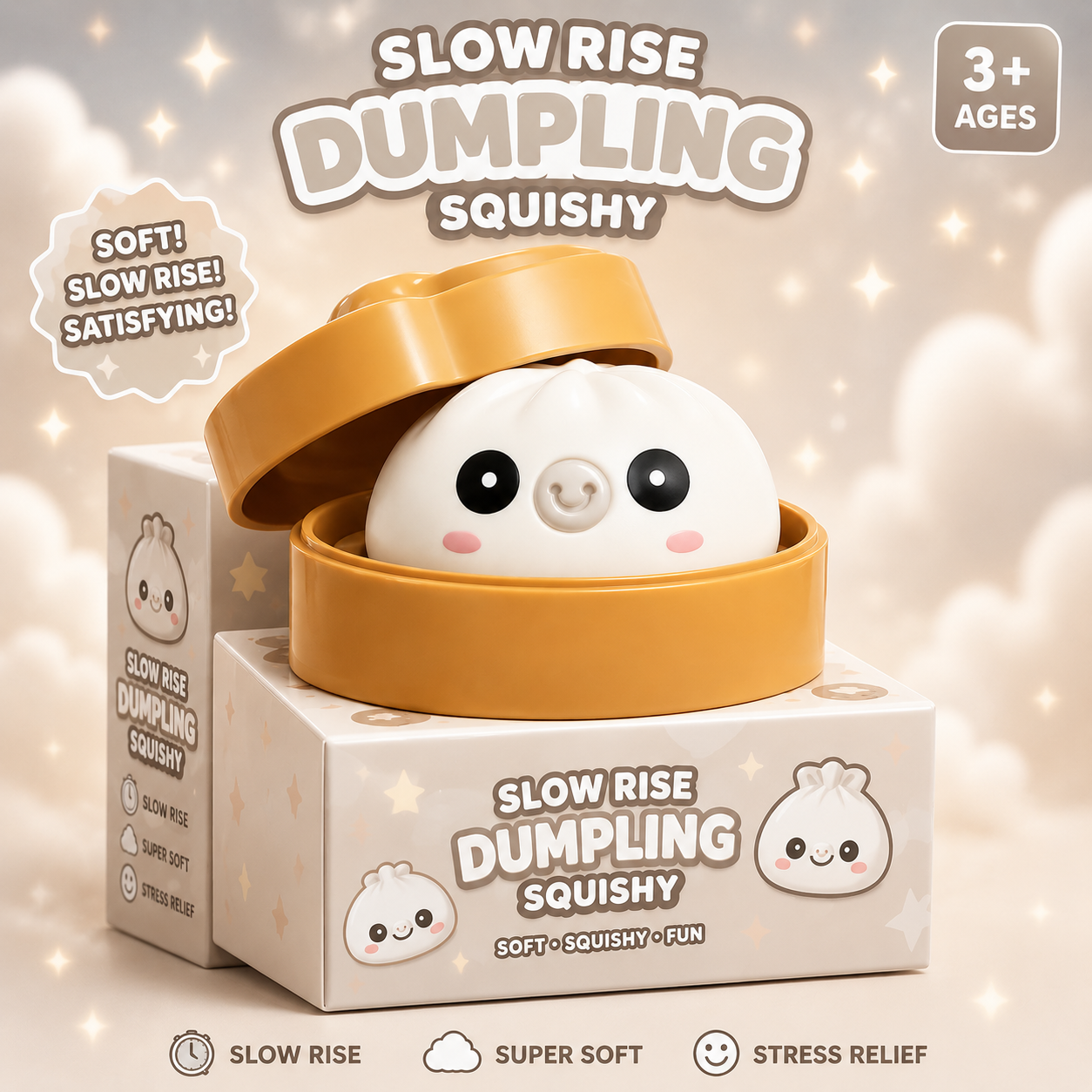 Bubble Squeezing Dumpling Delight – Squishy Stress Relief Toy