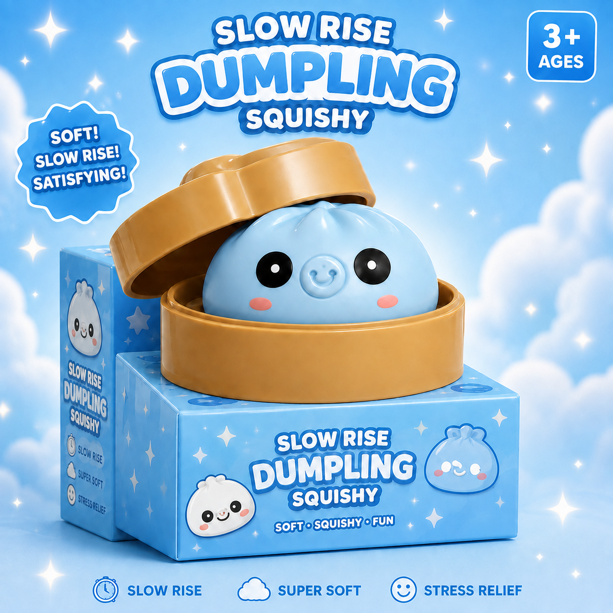 Bubble Squeezing Dumpling Delight – Squishy Stress Relief Toy