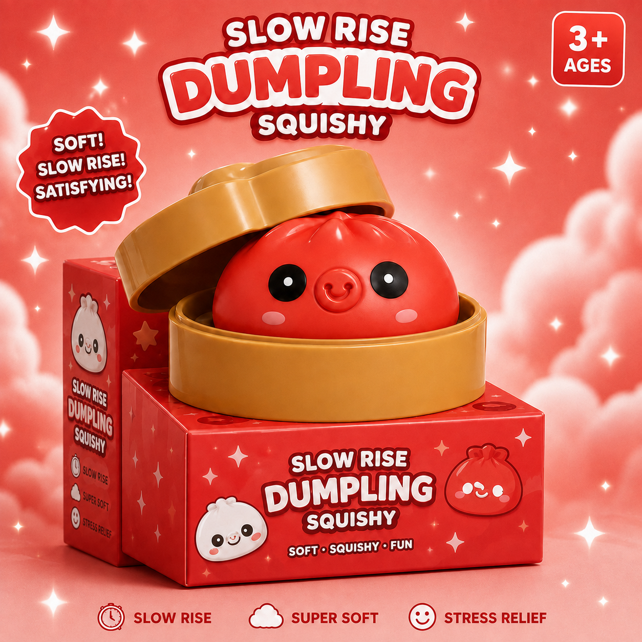 Bubble Squeezing Dumpling Delight – Squishy Stress Relief Toy