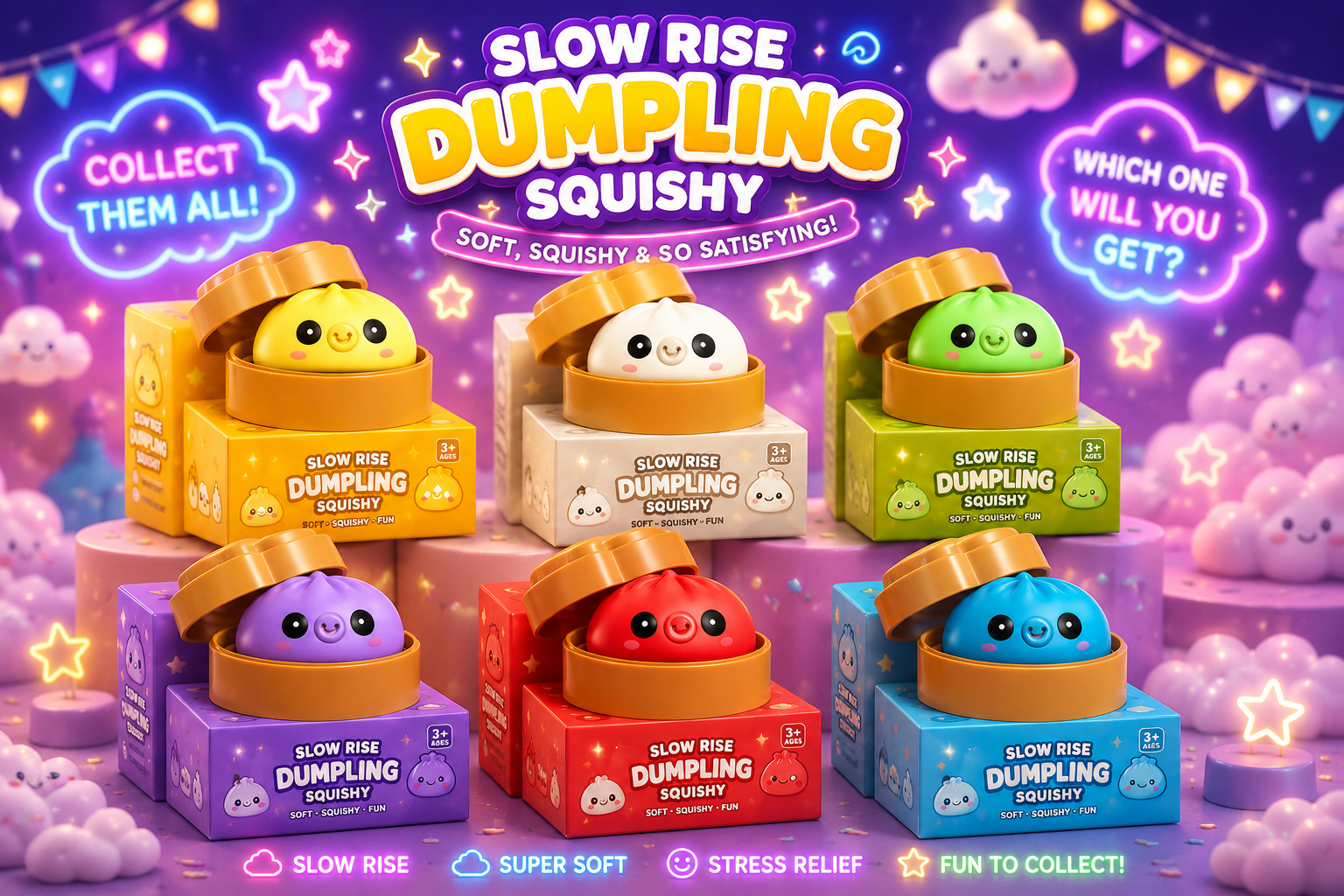 Bubble Squeezing Dumpling Delight – Squishy Stress Relief Toy